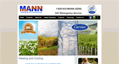 Desktop Screenshot of mannsheating-ac.com